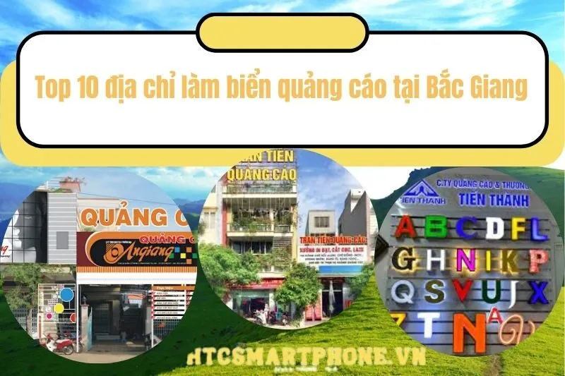 Top 10 địa chỉ làm biển quảng cáo tại Bắc Giang