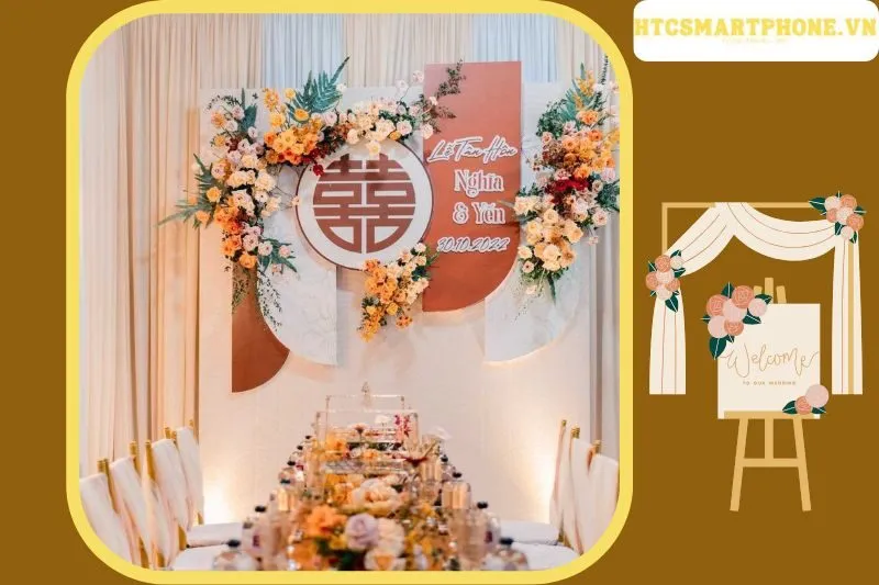 Trang trí cưới Pink Wedding